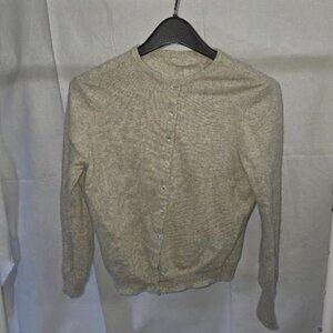 Jaeger gray cashmere cardigan